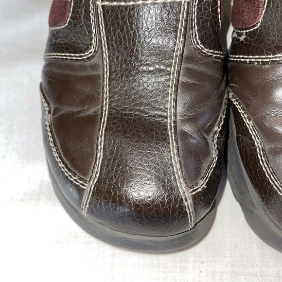 Mudd Casual Mules Women’s Size 7 Medium Brown Leather Slip On Comfort - Picture 8 of 12